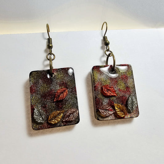 Fall leaves earrings